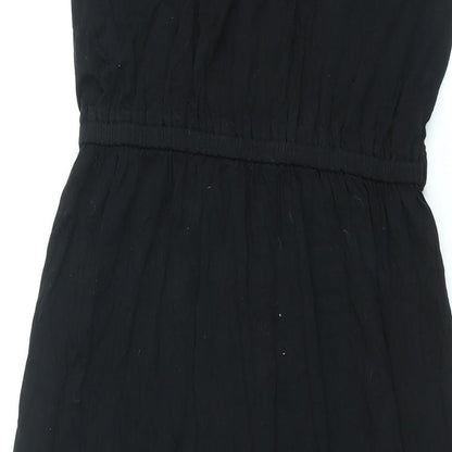 Dorothy Perkins Womens Black Polyester Maxi Size 10 V-Neck Pullover