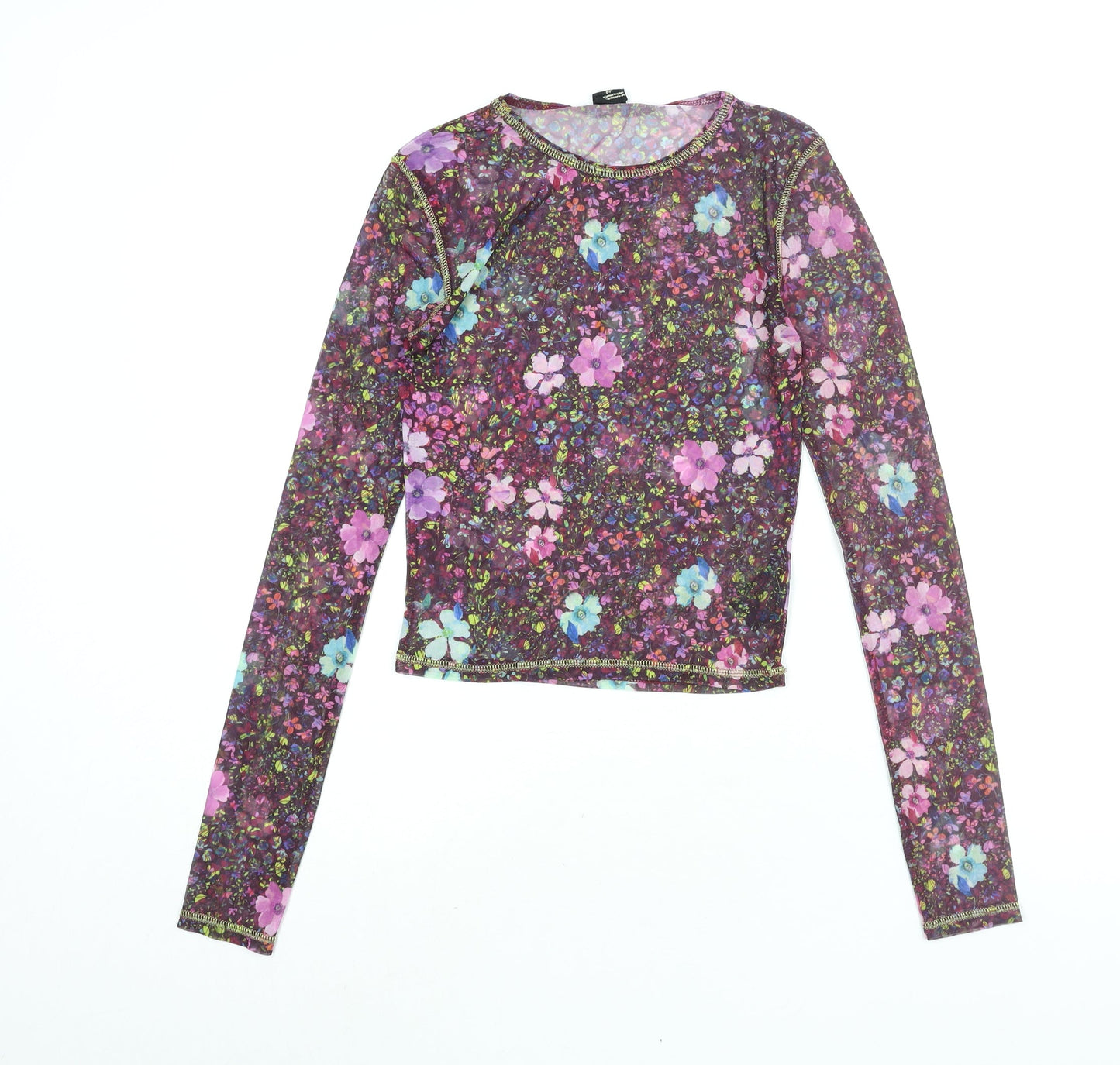 Womens UK Size S Urban Outfitters Multicoloured Basic Blouse