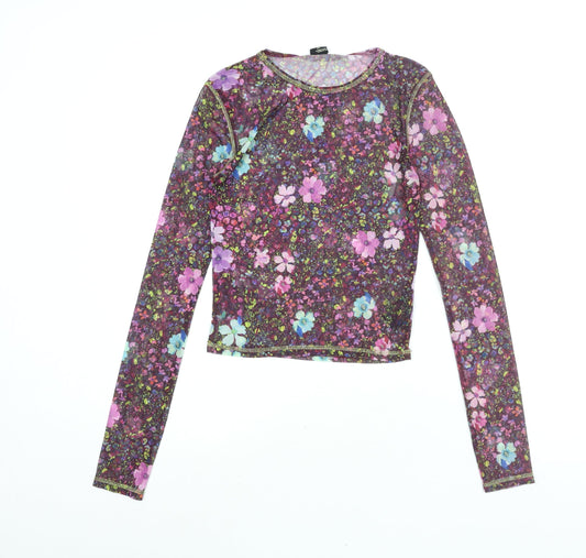 Womens UK Size S Urban Outfitters Multicoloured Basic Blouse