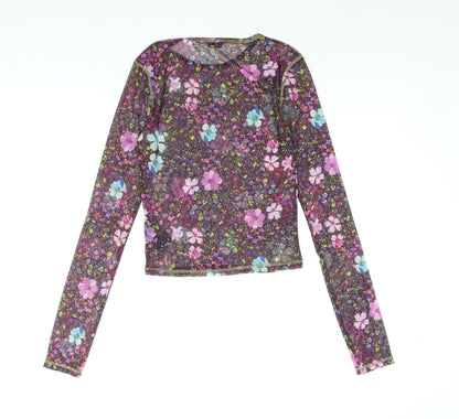 Womens UK Size S Urban Outfitters Multicoloured Basic Blouse