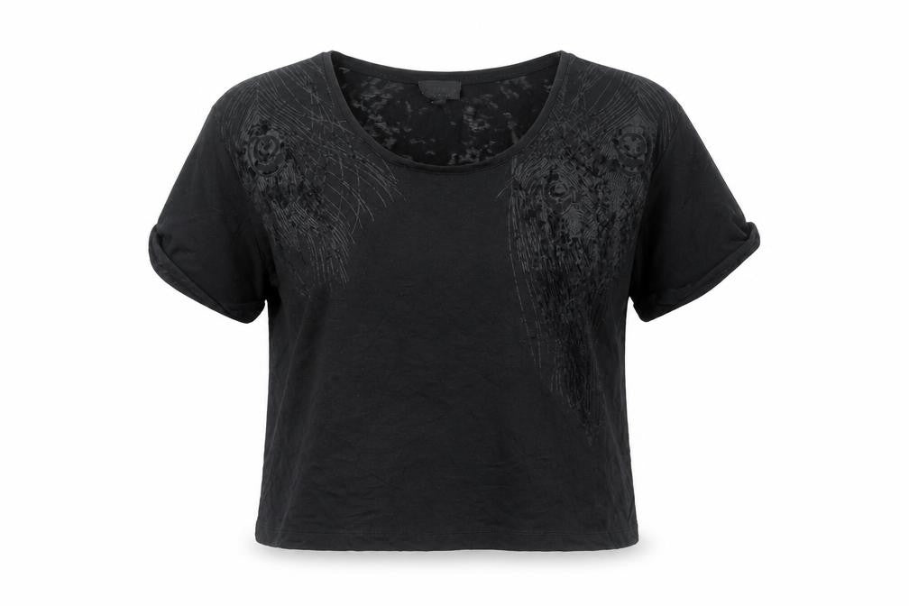 Womens UK Size 6 Topshop Black Basic T-Shirt