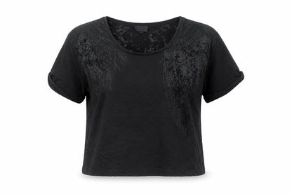 Womens UK Size 6 Topshop Black Basic T-Shirt