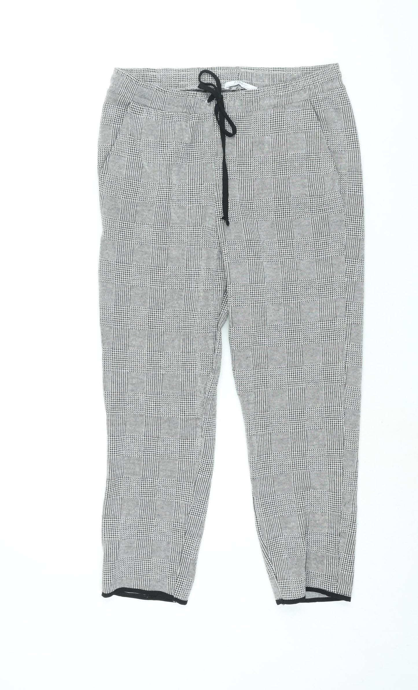 Womens UK Size M Zara Regular Fit  Grey Trousers