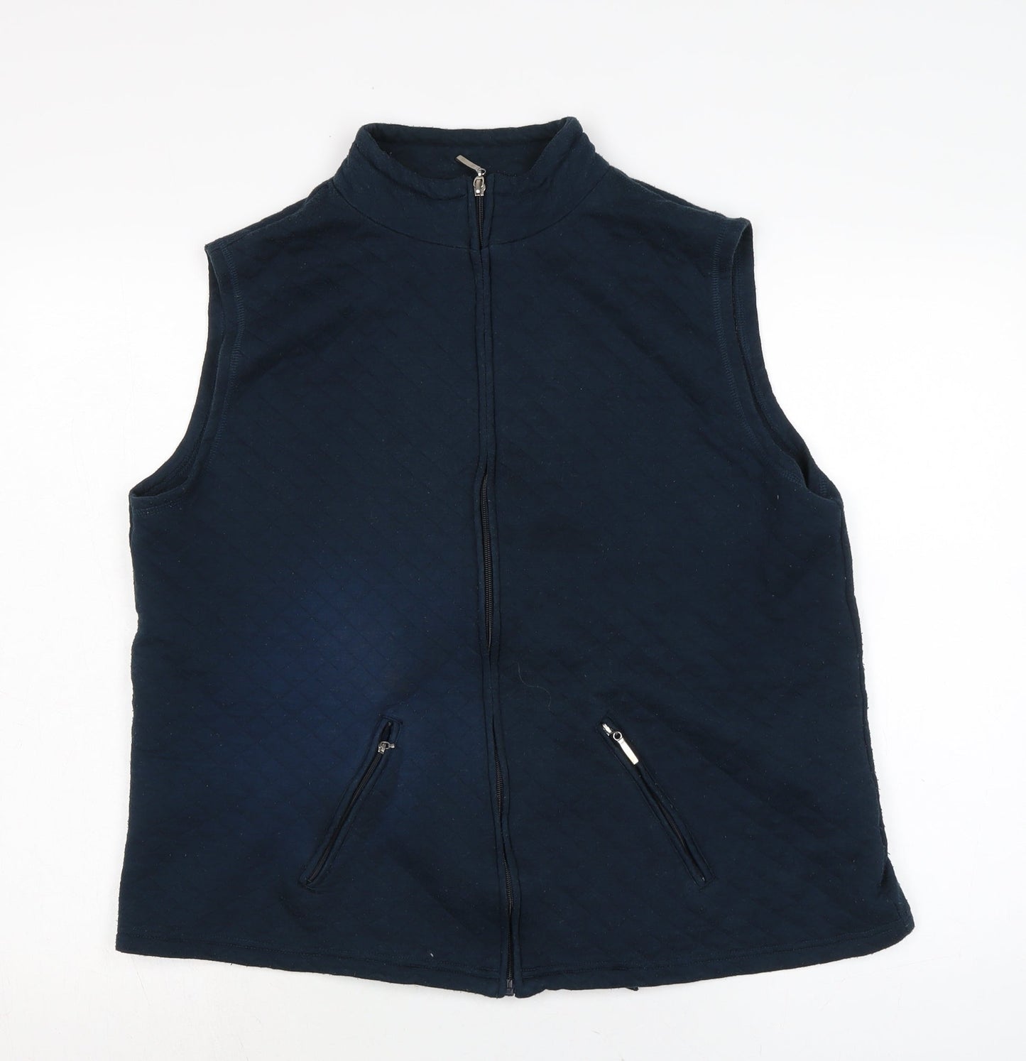 Womens UK Size M Bonmarché Blue Gilet