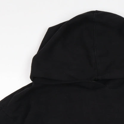 Gap Womens Black Cotton Pullover Hoodie Size M