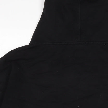 Gap Womens Black Cotton Pullover Hoodie Size M