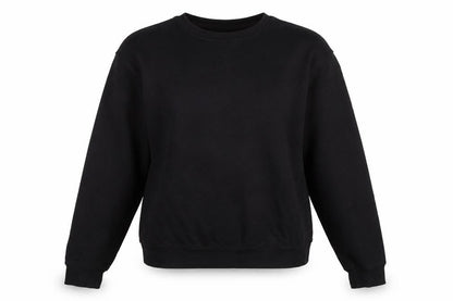 PRETTYLITTLETHING Womens Black Cotton Pullover Sweatshirt Size S