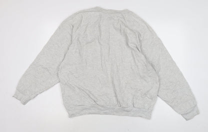 Topman Mens Grey Cotton Pullover Sweatshirt Size M