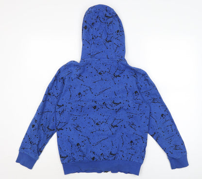 NEXT Boys Blue Cotton Full Zip Hoodie Size 11 Years