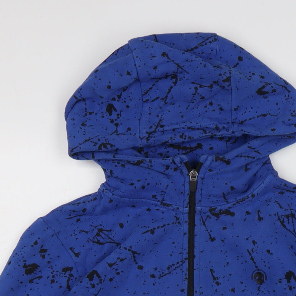 NEXT Boys Blue Cotton Full Zip Hoodie Size 11 Years