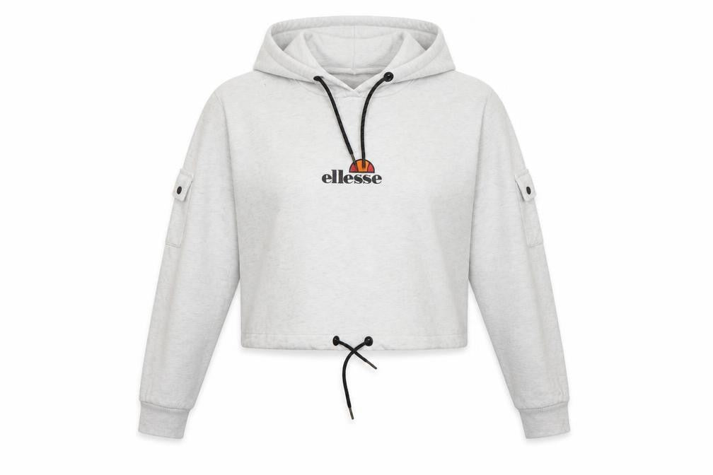 Ellesse Womens Grey Cotton Pullover Hoodie Size 16