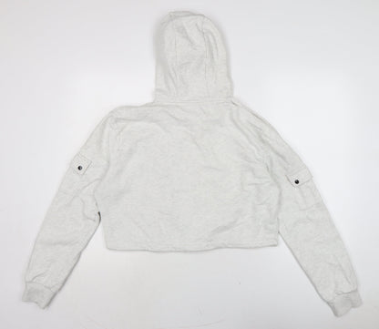 ellesse Womens Grey Cotton Pullover Hoodie Size 16