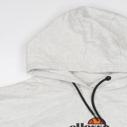 ellesse Womens Grey Cotton Pullover Hoodie Size 16