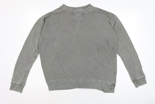 Womens UK Size M Pull&Bear Grey Pullover Sweatshirt