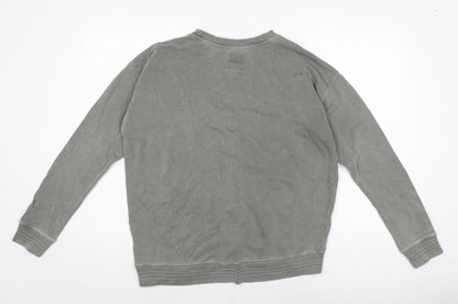 Womens UK Size M Pull&Bear Grey Pullover Sweatshirt