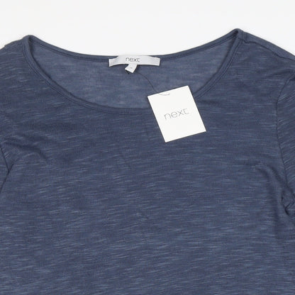 Womens UK Size 10 NEXT Blue Basic T-Shirt