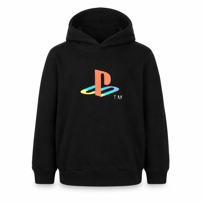 George Boys Black Cotton Pullover Hoodie Size 7-8 Years