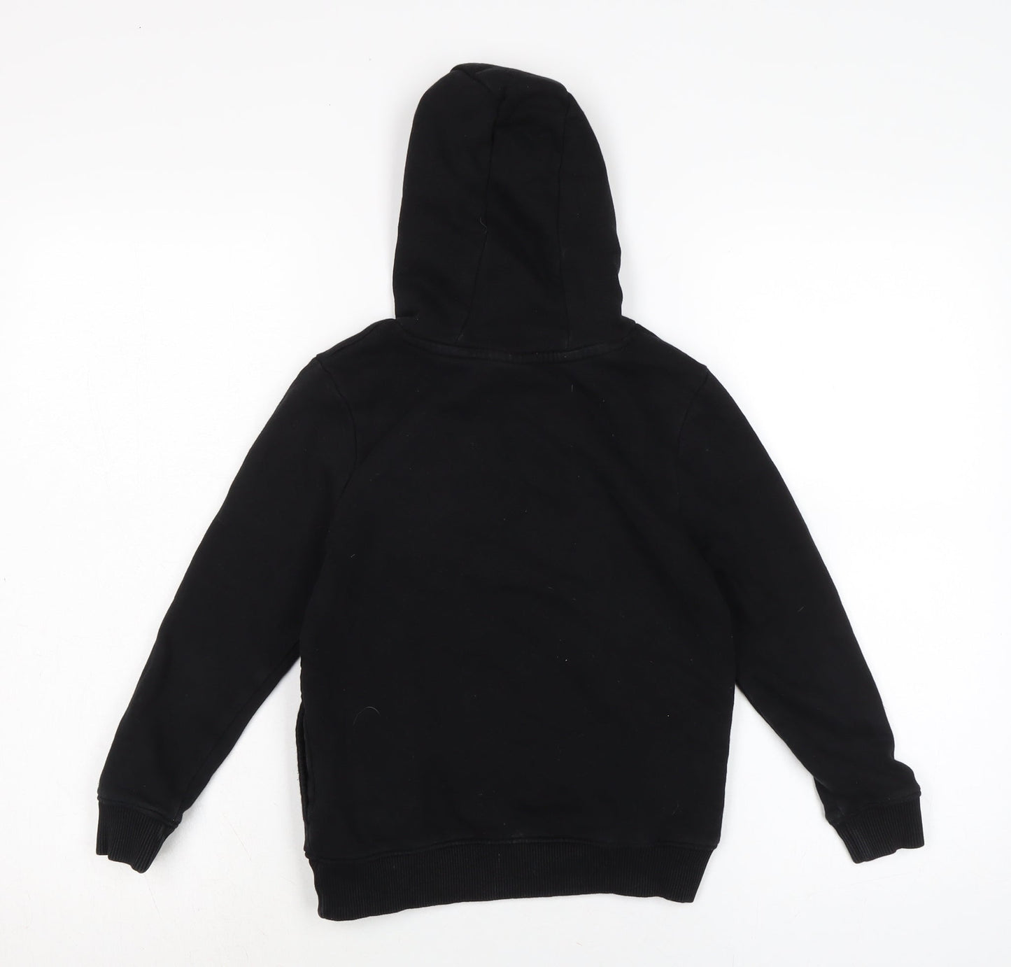 George Boys Black Cotton Pullover Hoodie Size 7-8 Years