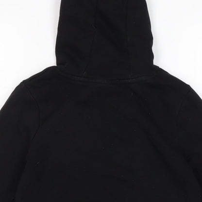 George Boys Black Cotton Pullover Hoodie Size 7-8 Years