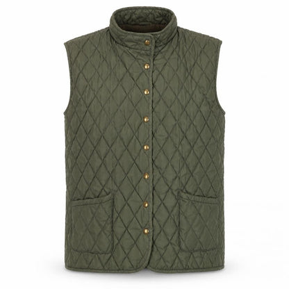 Cicerone Womens Green Gilet Waistcoat Size XL Snap