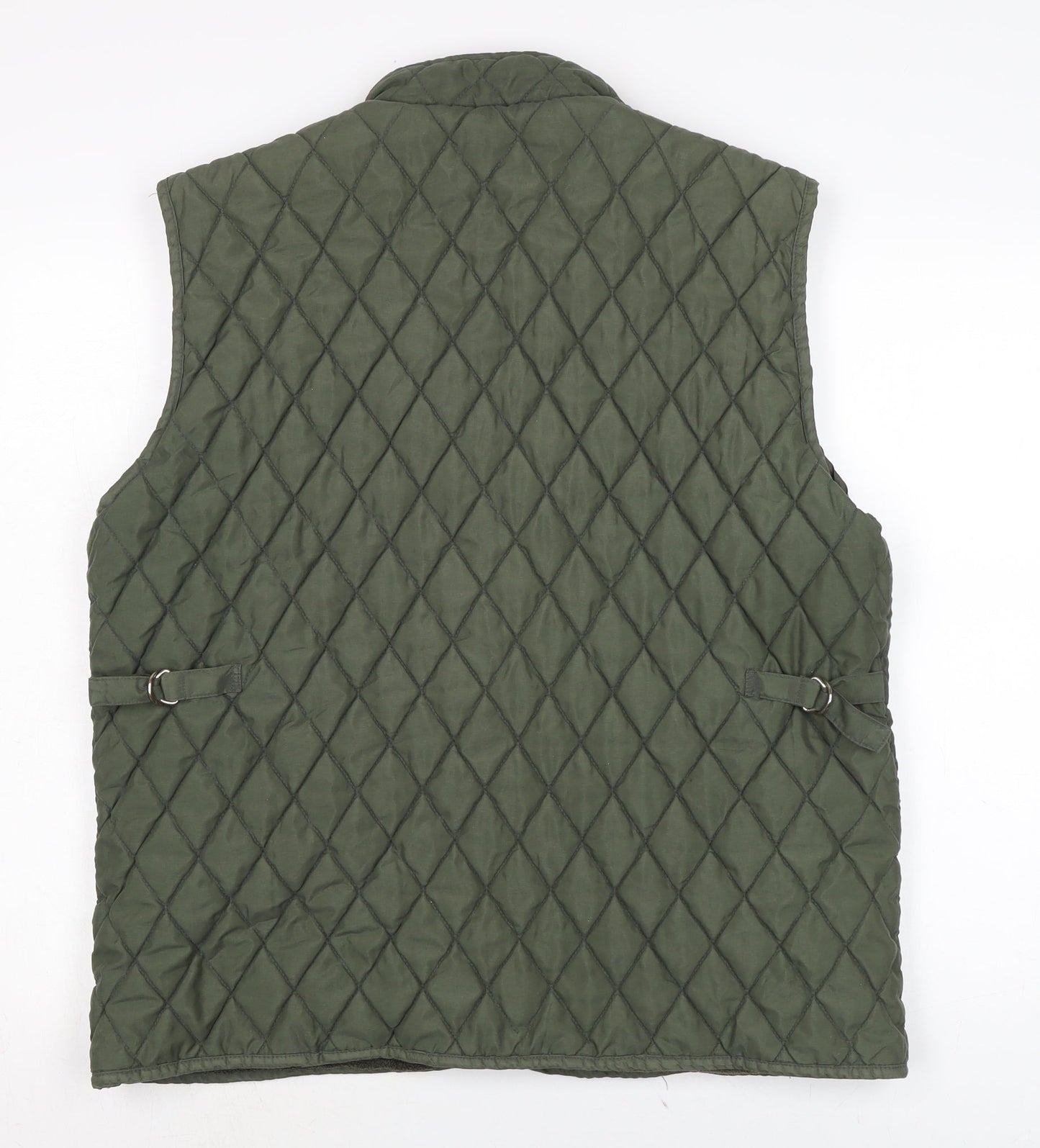 Cicerone Womens Green Gilet Waistcoat Size XL Snap