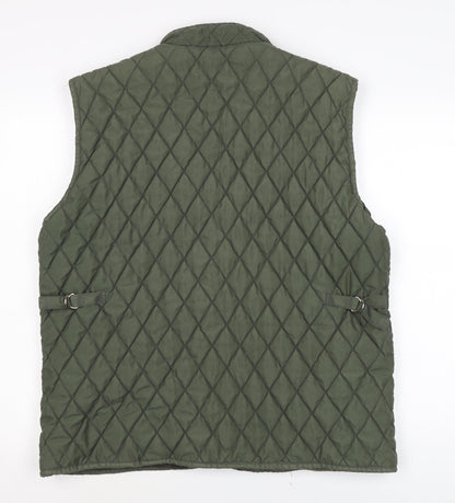 Cicerone Womens Green Gilet Waistcoat Size XL Snap