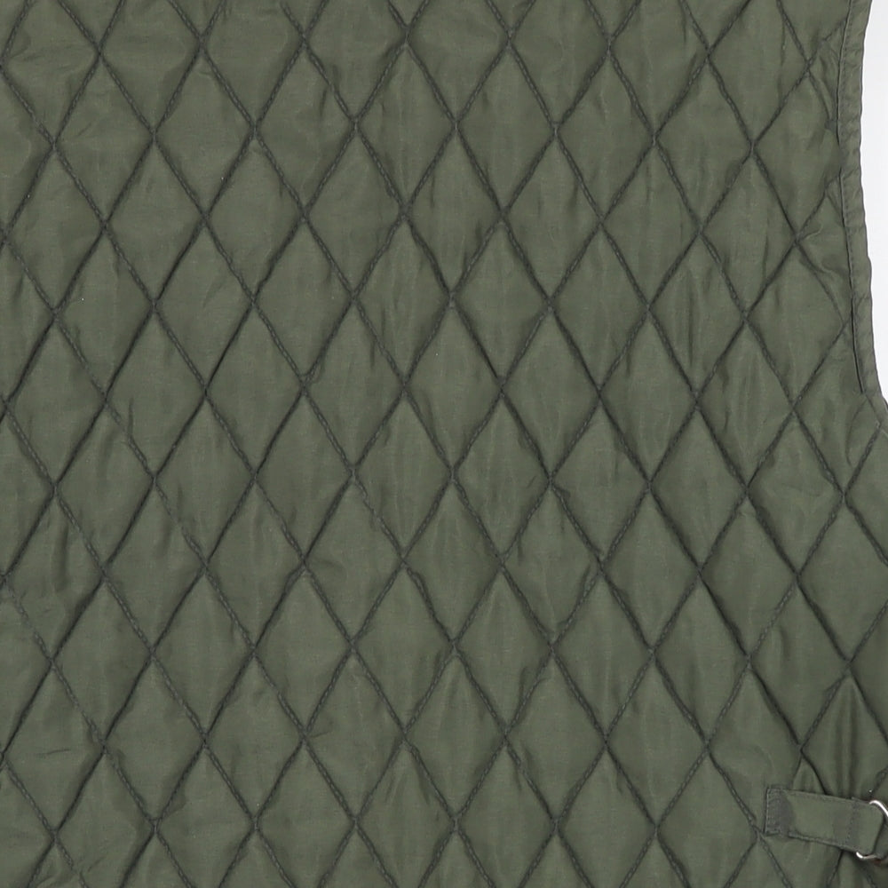 Cicerone Womens Green Gilet Waistcoat Size XL Snap