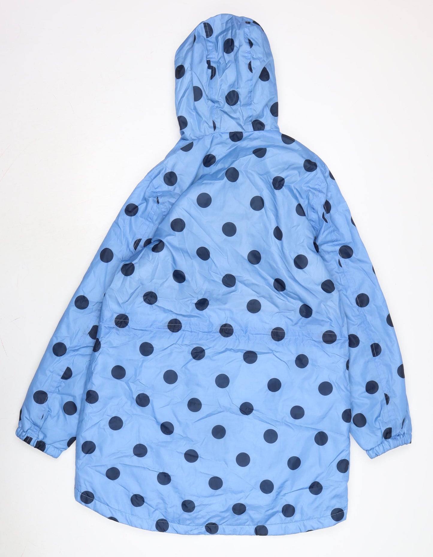 Womens UK Size 12 Cotton Traders Blue Rain Coat