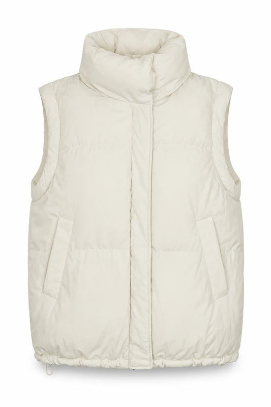 Berksha Womens Ivory Gilet Waistcoat Size L Zip