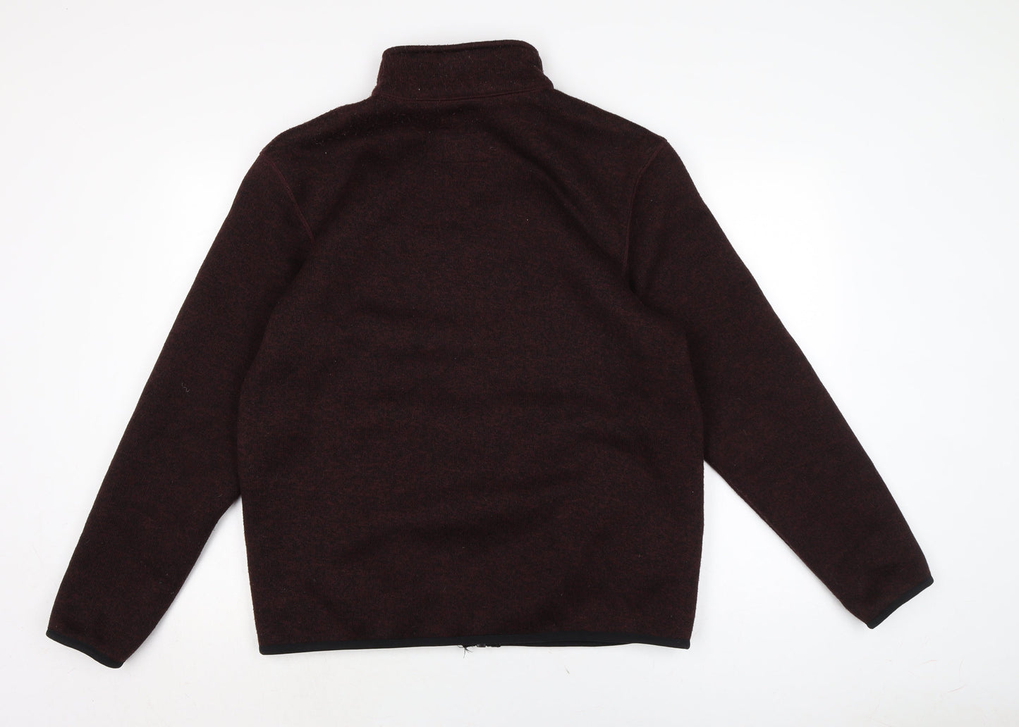 Womens UK Size M Marks and Spencer Red Full Zip Jumper