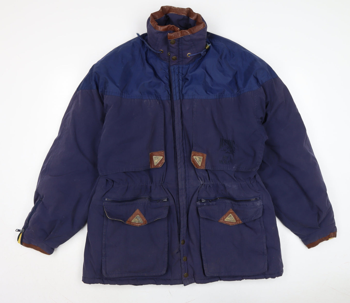 Mens UK Size M Mustang Blue Anorak Coat