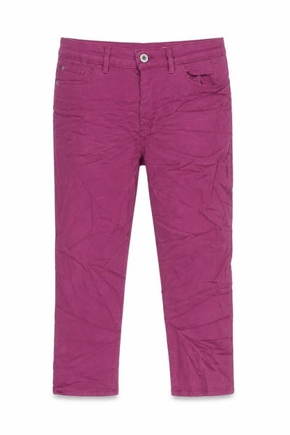 Marks & Spencer Womens Purple Cotton Cropped Jeans Size 10 L22 in Regular