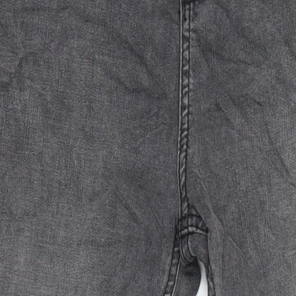 M&S Womens Grey Cotton Skinny Jeans Size 8 L27 in Regular