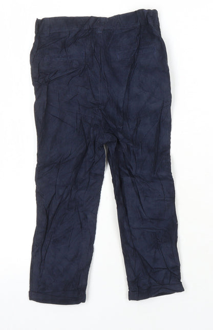 M&S Boys Blue 100% Cotton Tapered Jeans Size 2-3 Years Regular