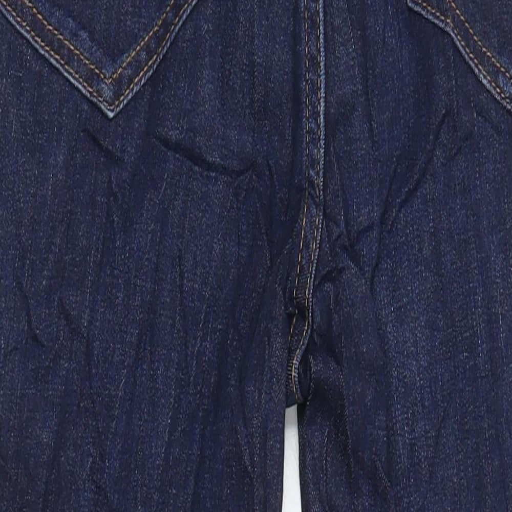 M&S Womens Blue Cotton Skinny Jeans Size 8 L25 in Regular