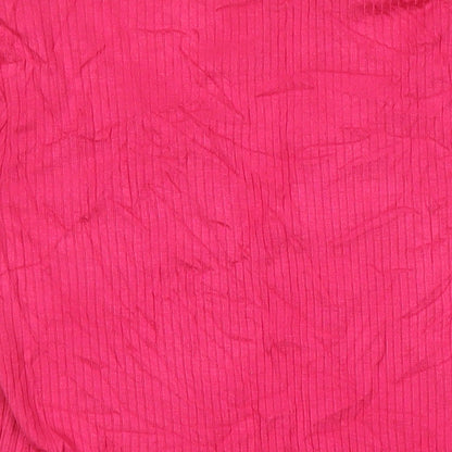 M&S Womens Pink Viscose Basic T-Shirt Size 10 Sweetheart
