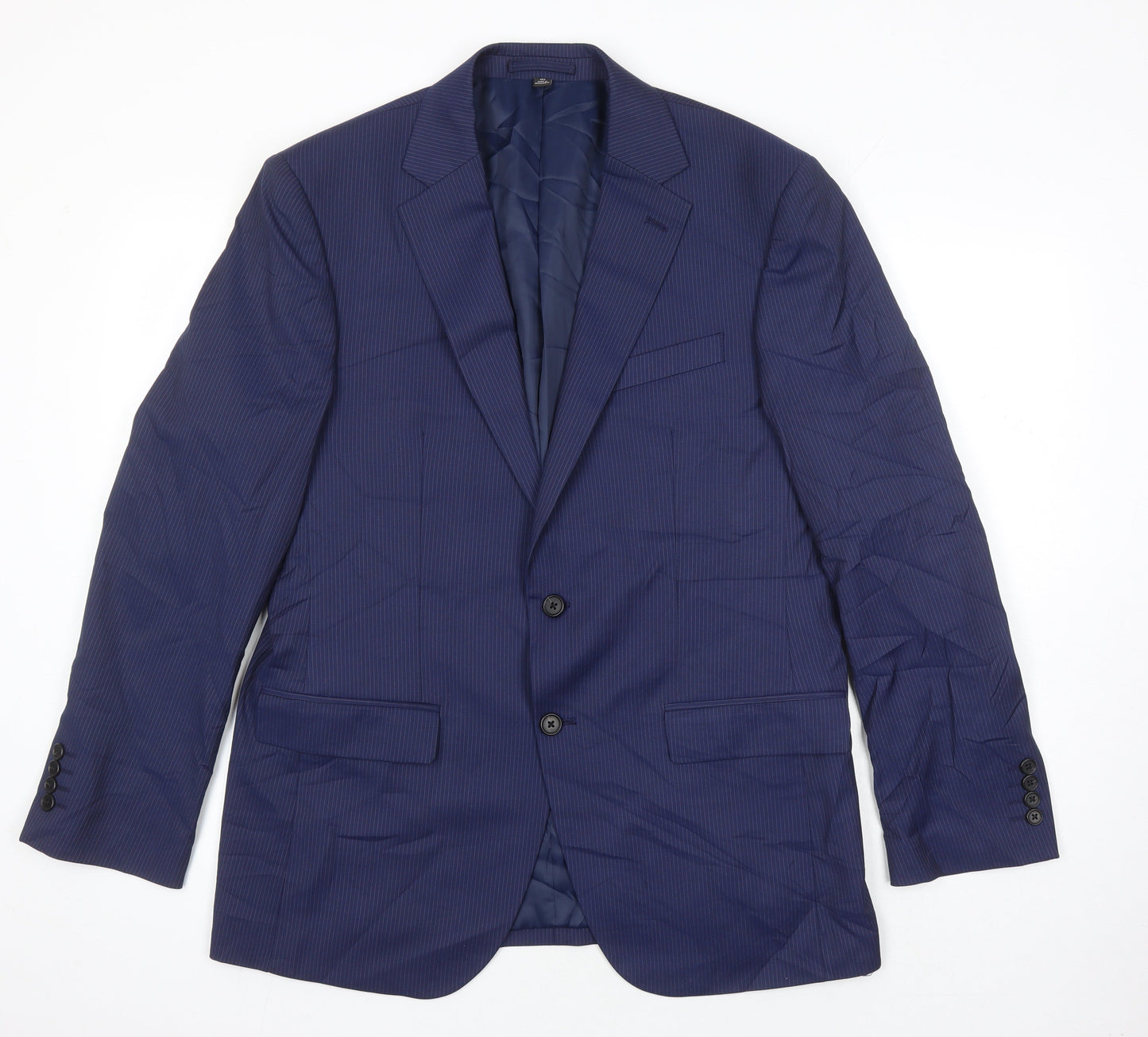 Mens UK Size 40 M&S Regular Blue Suit Jacket