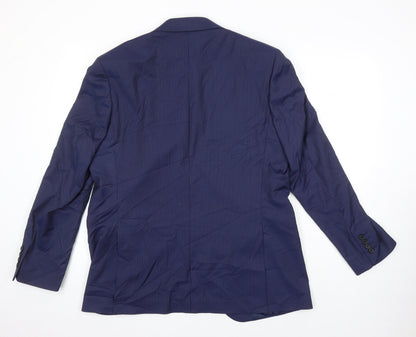 Mens UK Size 40 M&S Regular Blue Suit Jacket
