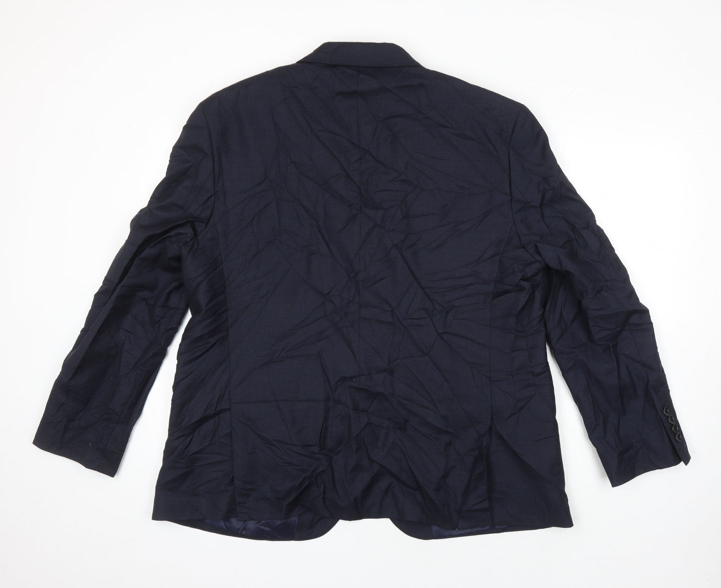 Mens UK Size 46 M&S Regular Blue Suit Jacket