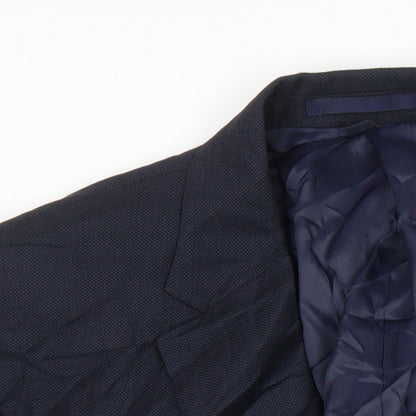 Mens UK Size 46 M&S Regular Blue Suit Jacket