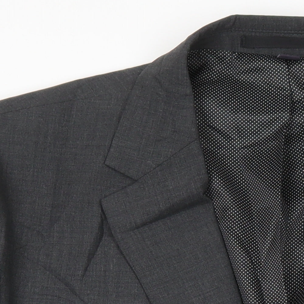 Mens UK Size 46 M&S Regular Grey Suit Jacket
