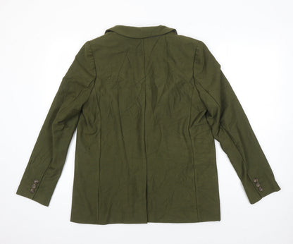 Womens UK Size 12 M&S Green Jacket