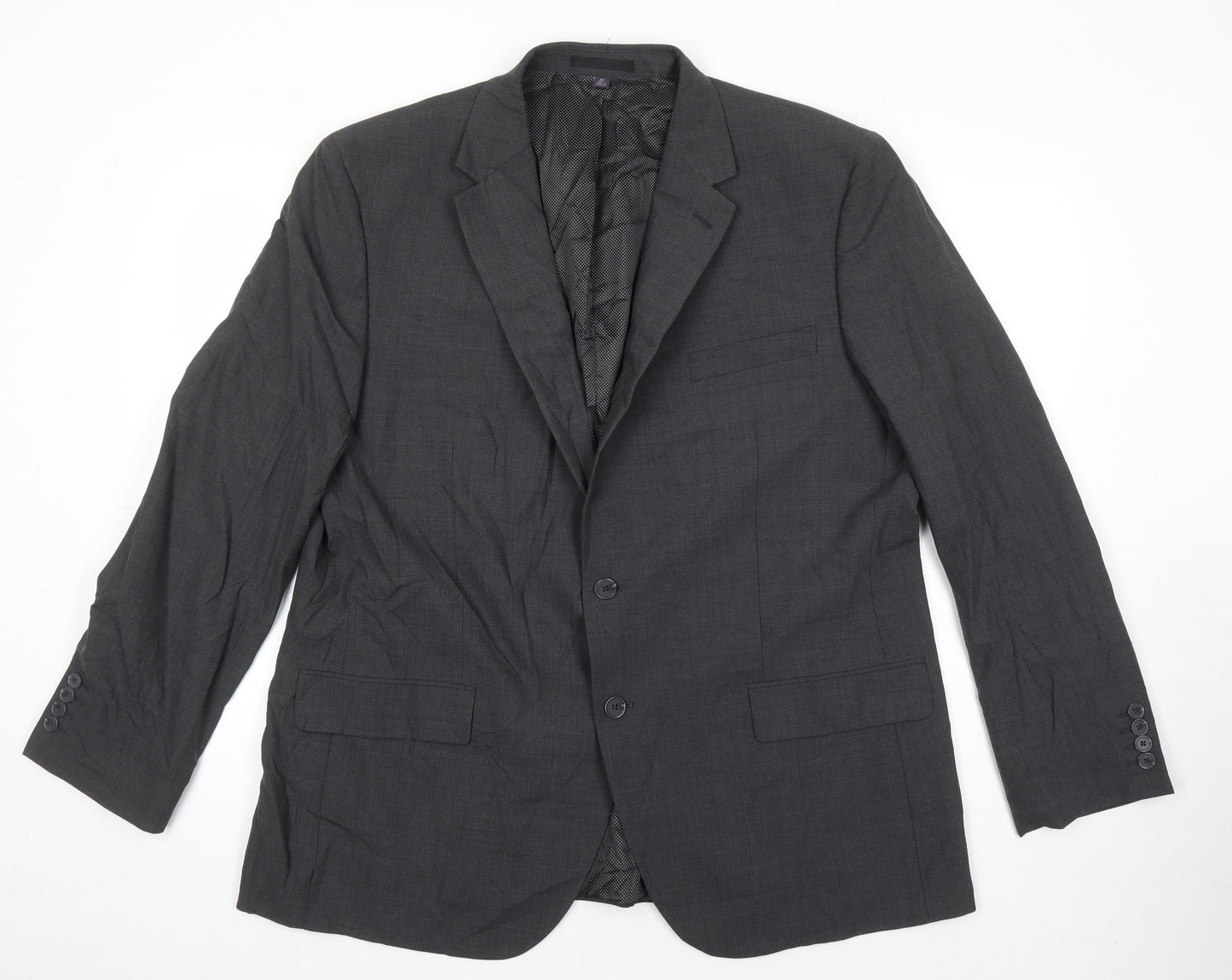Mens UK Size 46 M&S Regular Grey Suit Jacket
