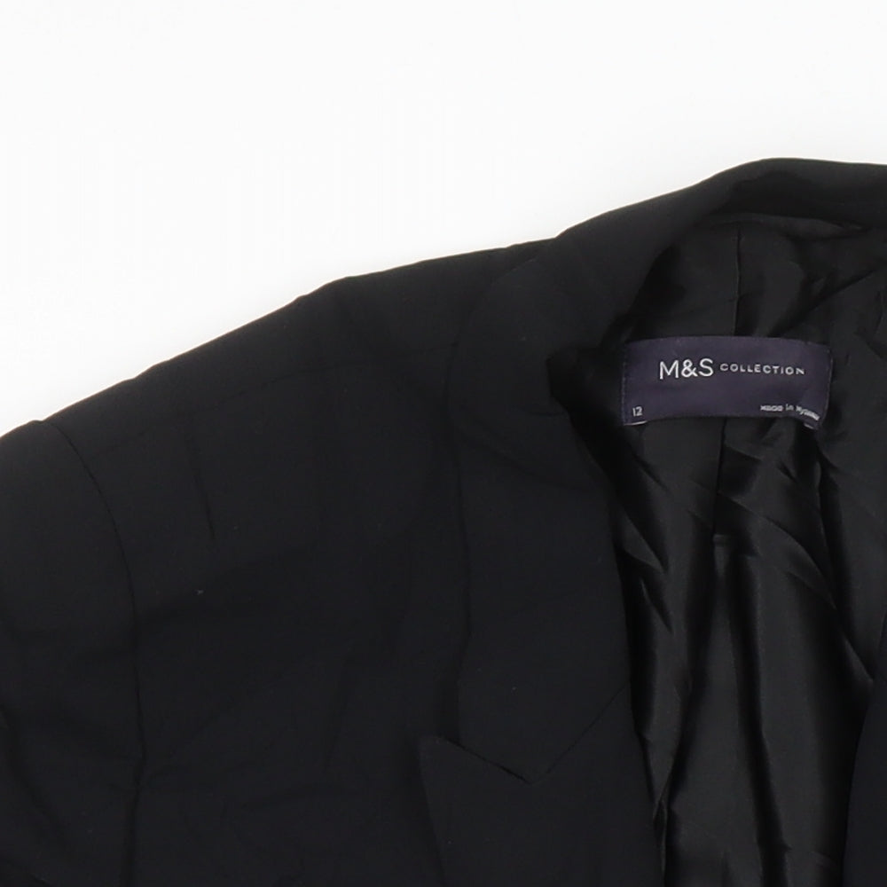 Womens UK Size 12 M&S Black Jacket