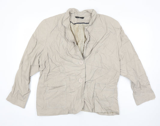Classic Womens Beige Jacket Size 20