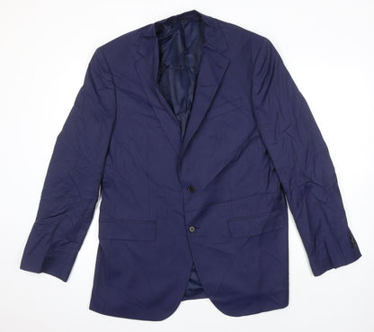 Mens UK Size 42 M&S Regular Blue Suit 2 Piece