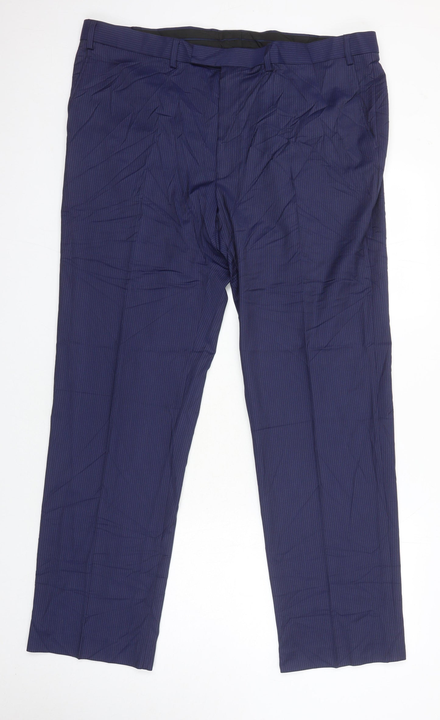 Mens UK Size 42 M&S Regular Blue Suit 2 Piece