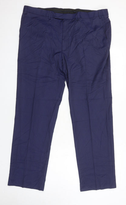 Mens UK Size 42 M&S Regular Blue Suit 2 Piece