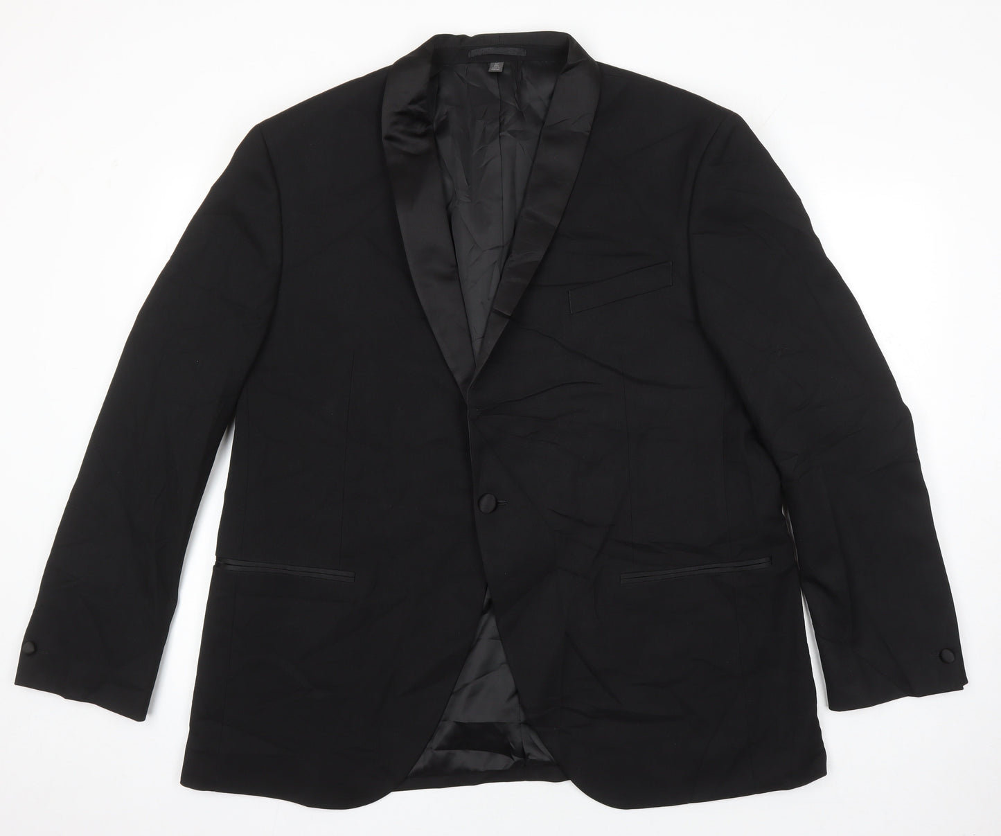 Mens UK Size 46 M&S Regular Black Suit Jacket