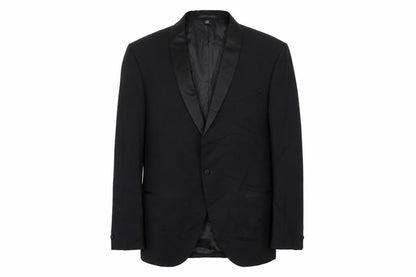 Marks & Spencer Mens Black Polyester Jacket Blazer Size 46 Regular